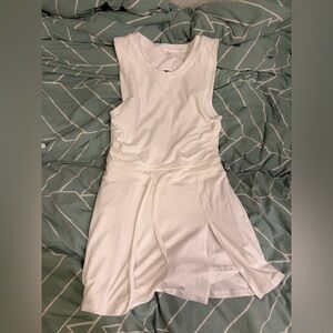 FP Movement by Free People White Sleeveless Drawstring Skort Dress